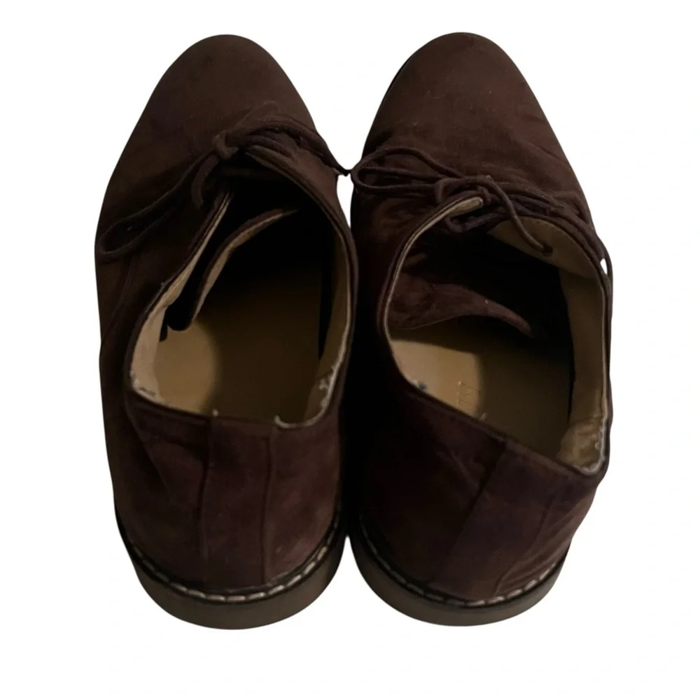 Old Navy Men's Size 9 Faux-Suede Bucks Dress Shoes Dark Brown Chocolate Brown